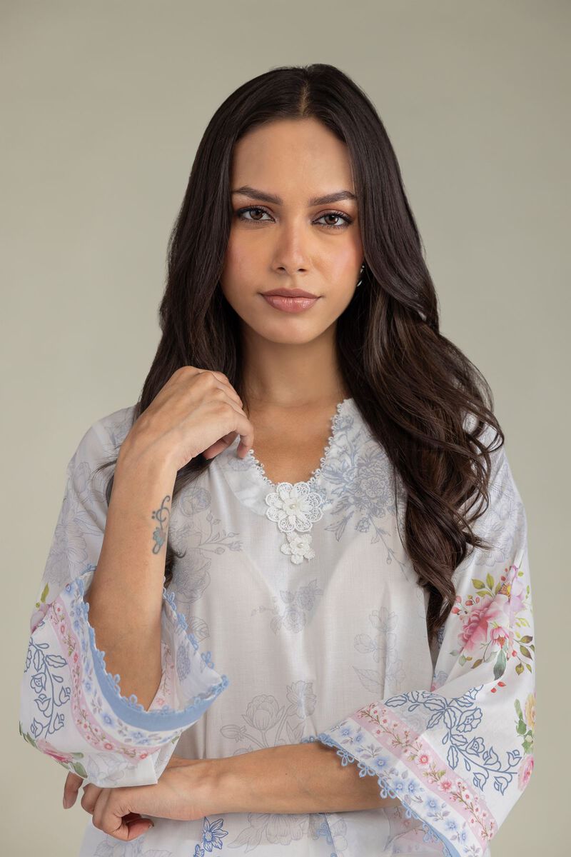 Floral Cambric Kurta