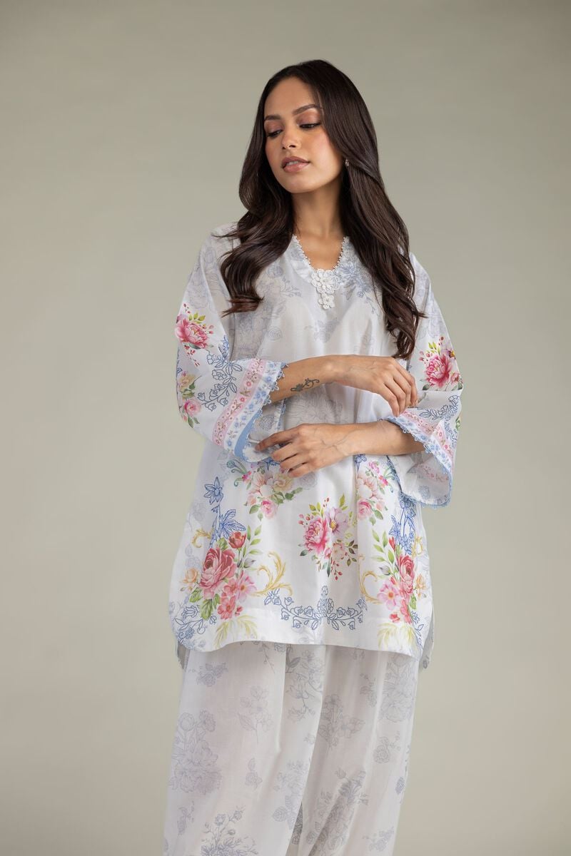 Floral Cambric Kurta