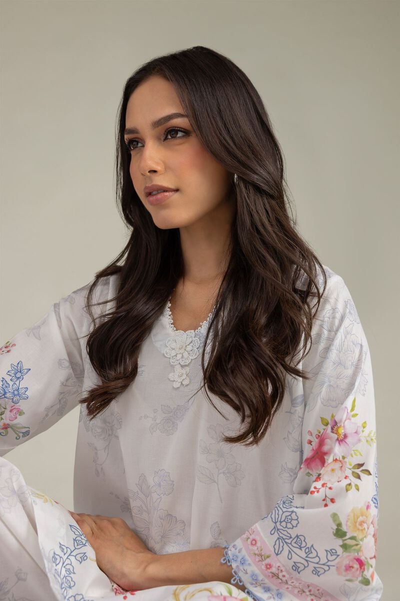 Floral Cambric Kurta