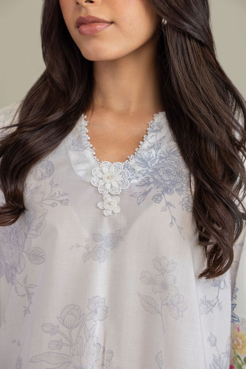 Floral Cambric Kurta