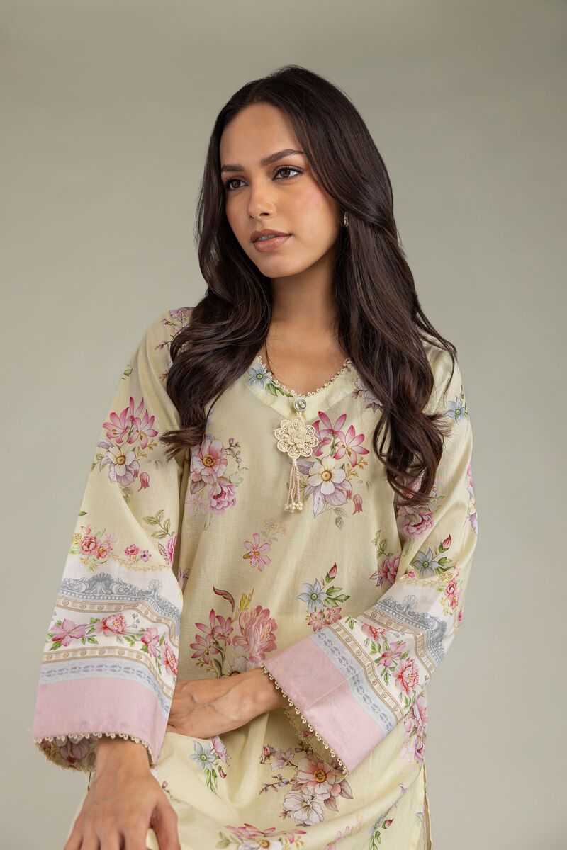 Short Floral Kurta
