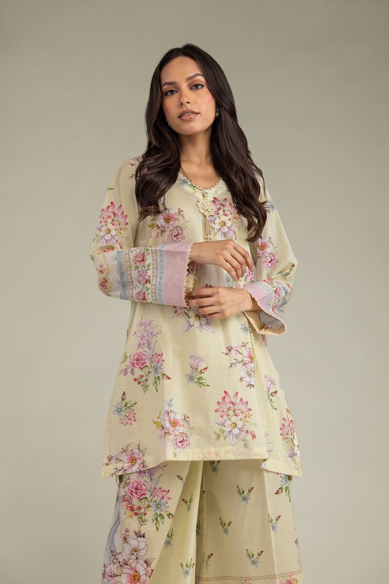 Short Floral Kurta