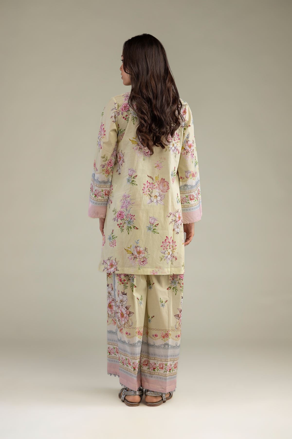 Short Floral Kurta
