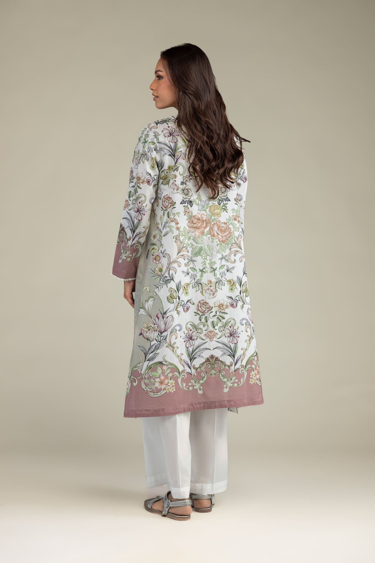 Floral Longline Kurta