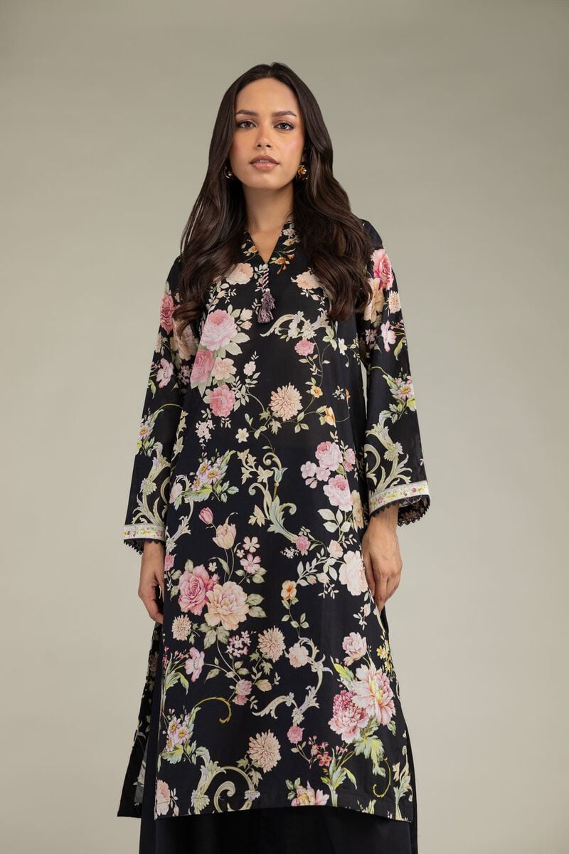 Black Cambric Kurta