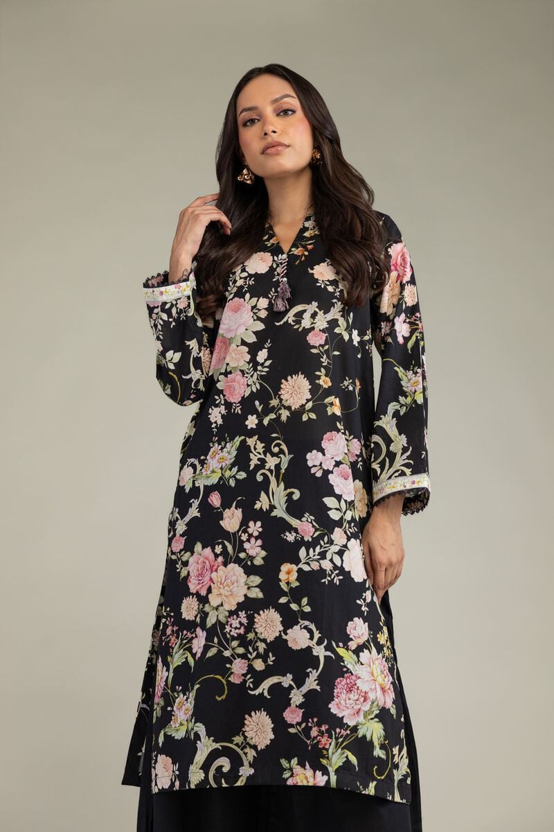 Black Cambric Kurta