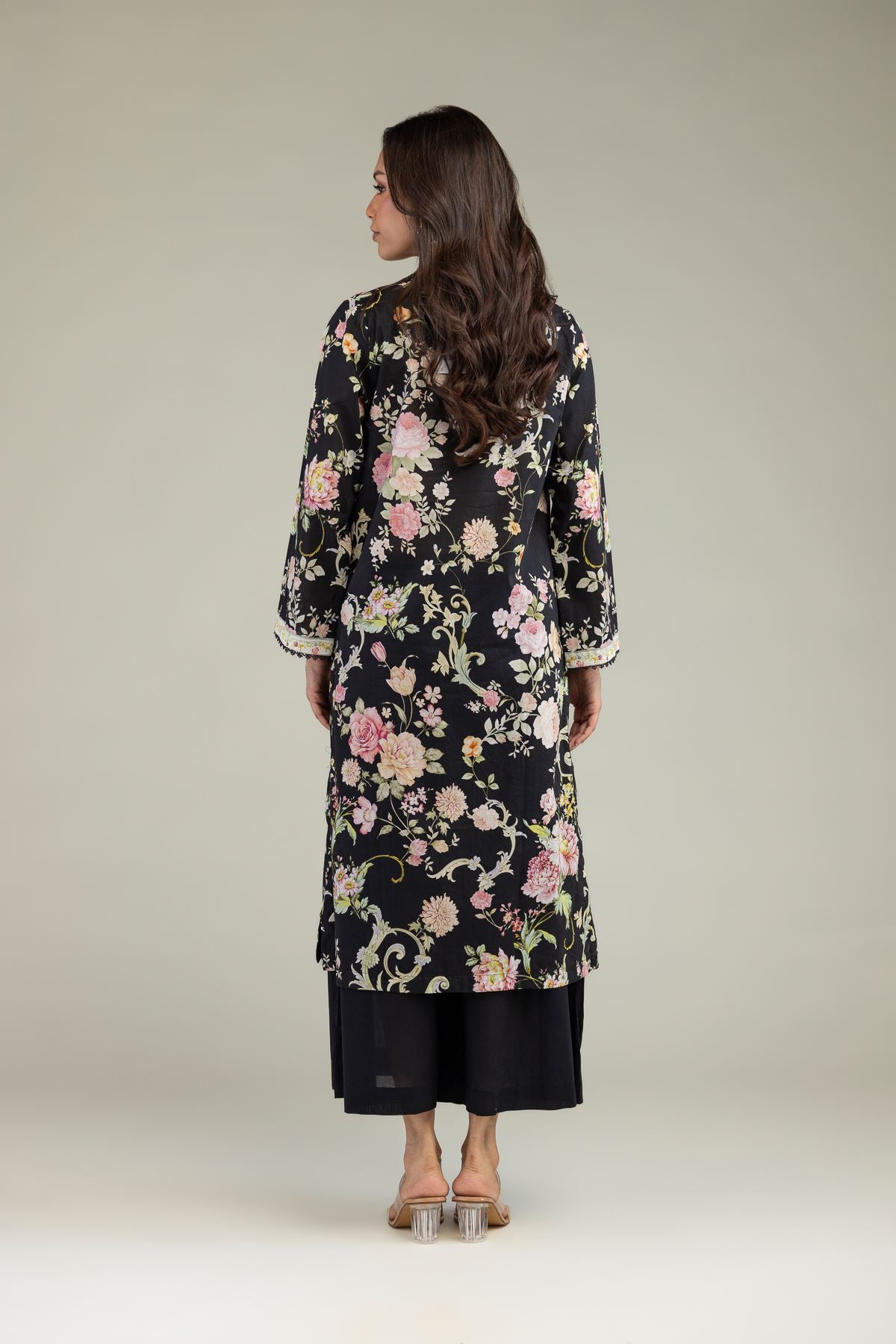 Black Cambric Kurta