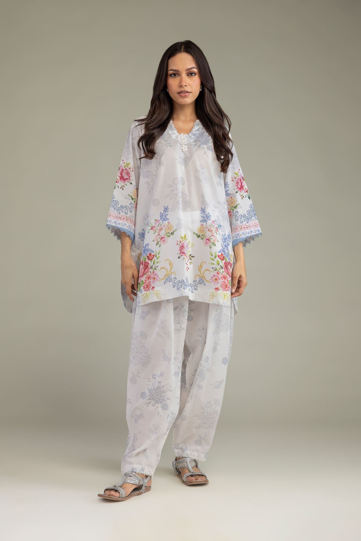Floral Cambric Pants
