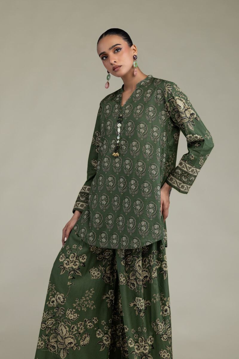 Short Green Kurta