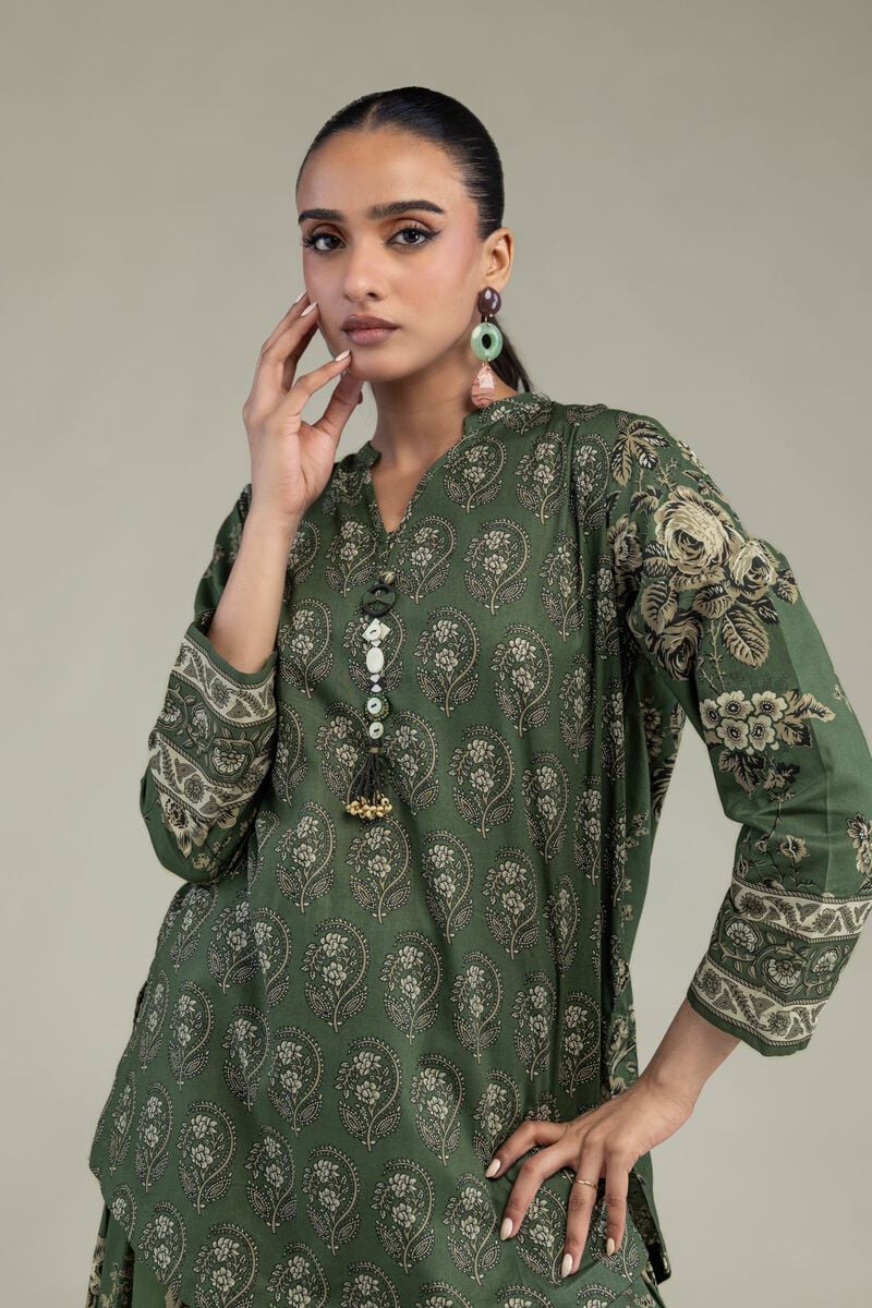 Short Green Kurta