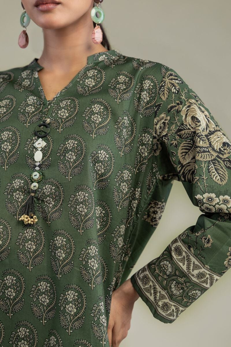 Short Green Kurta