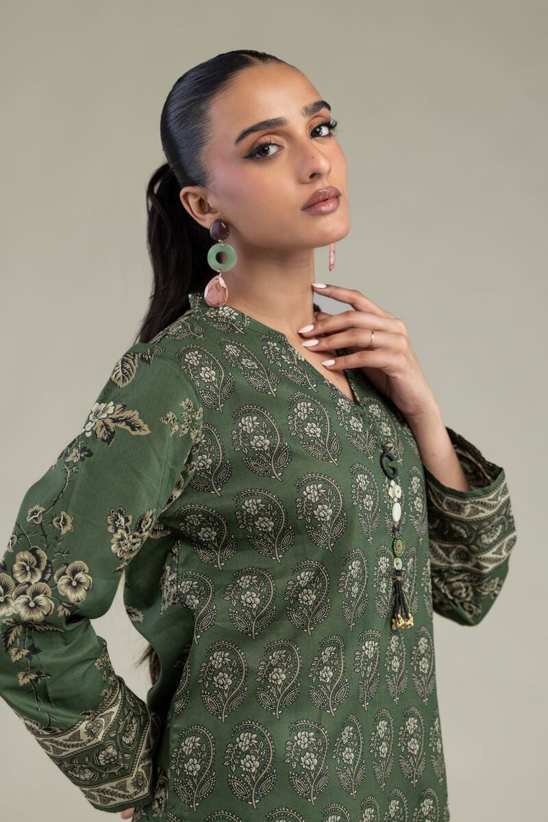 Short Green Kurta