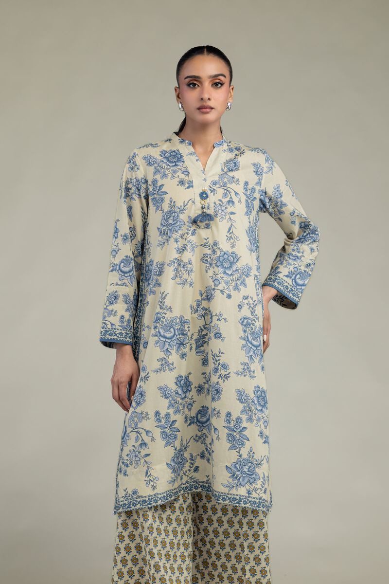 Long Beige Kurta