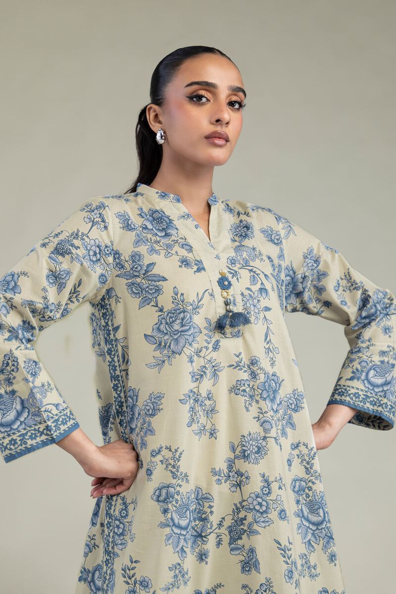 Long Beige Kurta