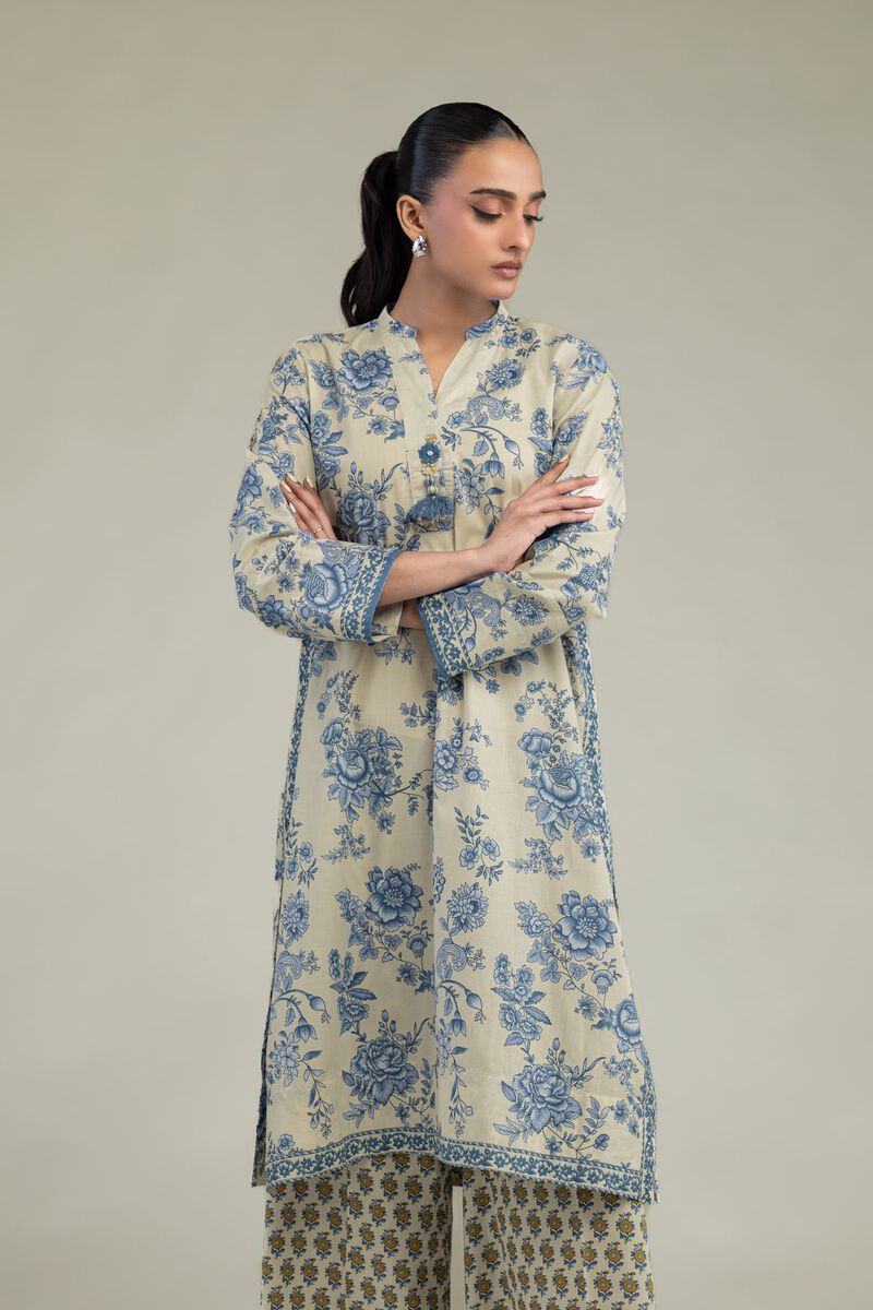Long Beige Kurta