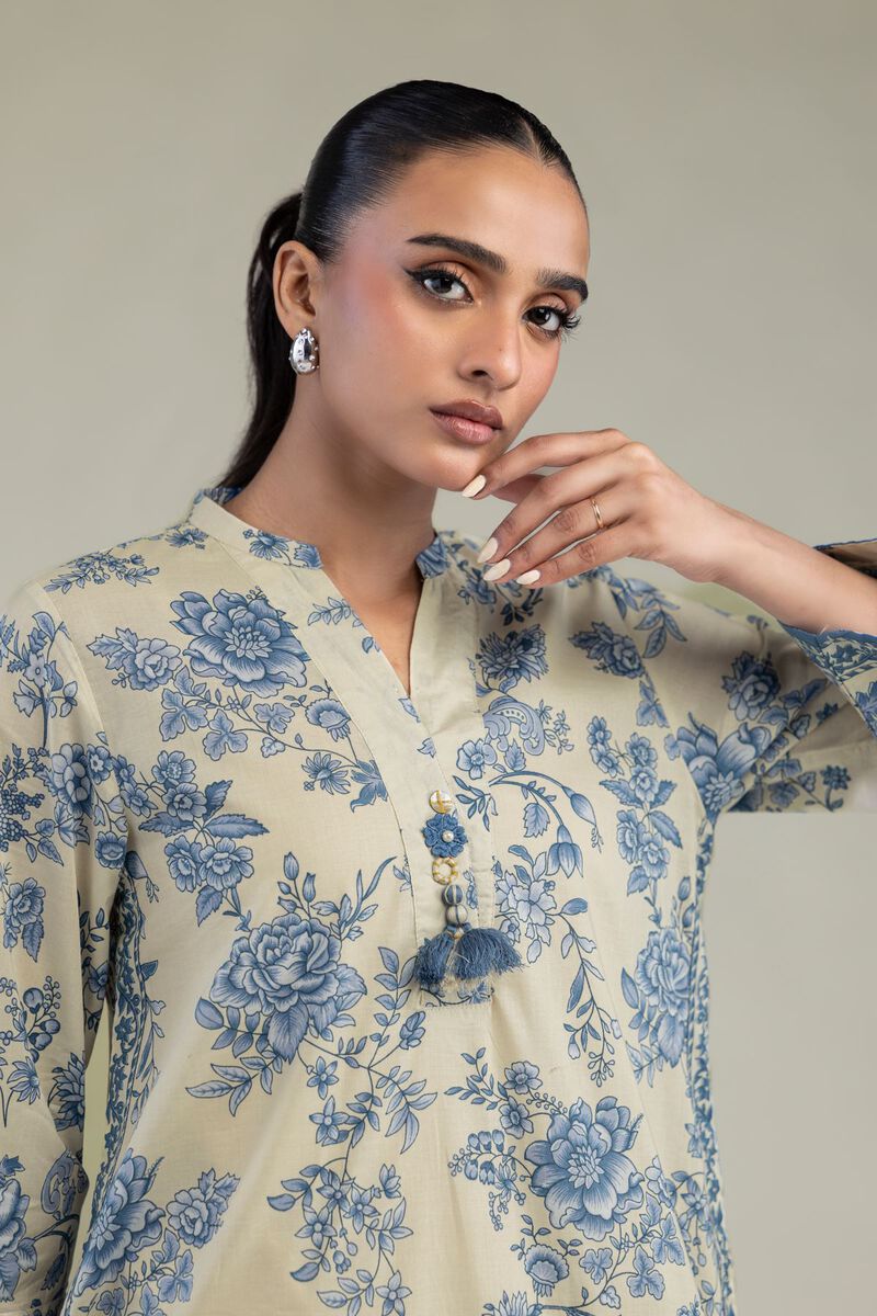 Long Beige Kurta