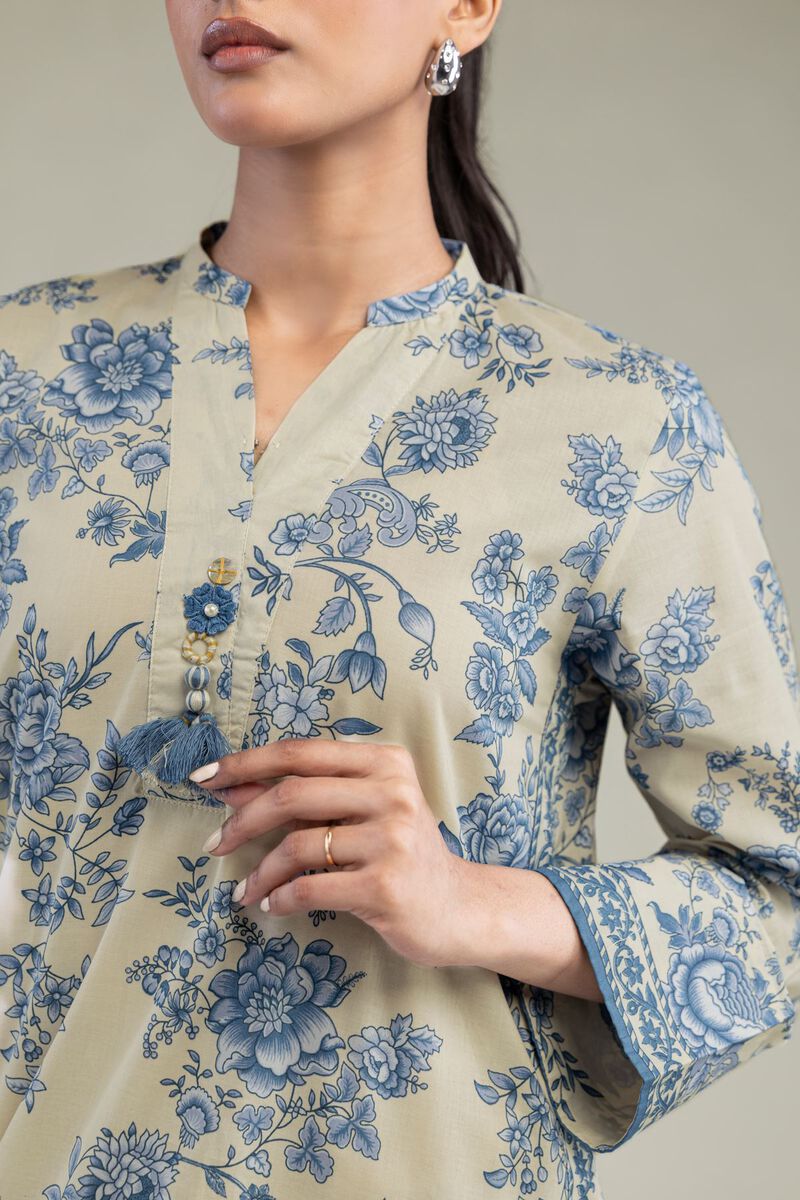 Long Beige Kurta
