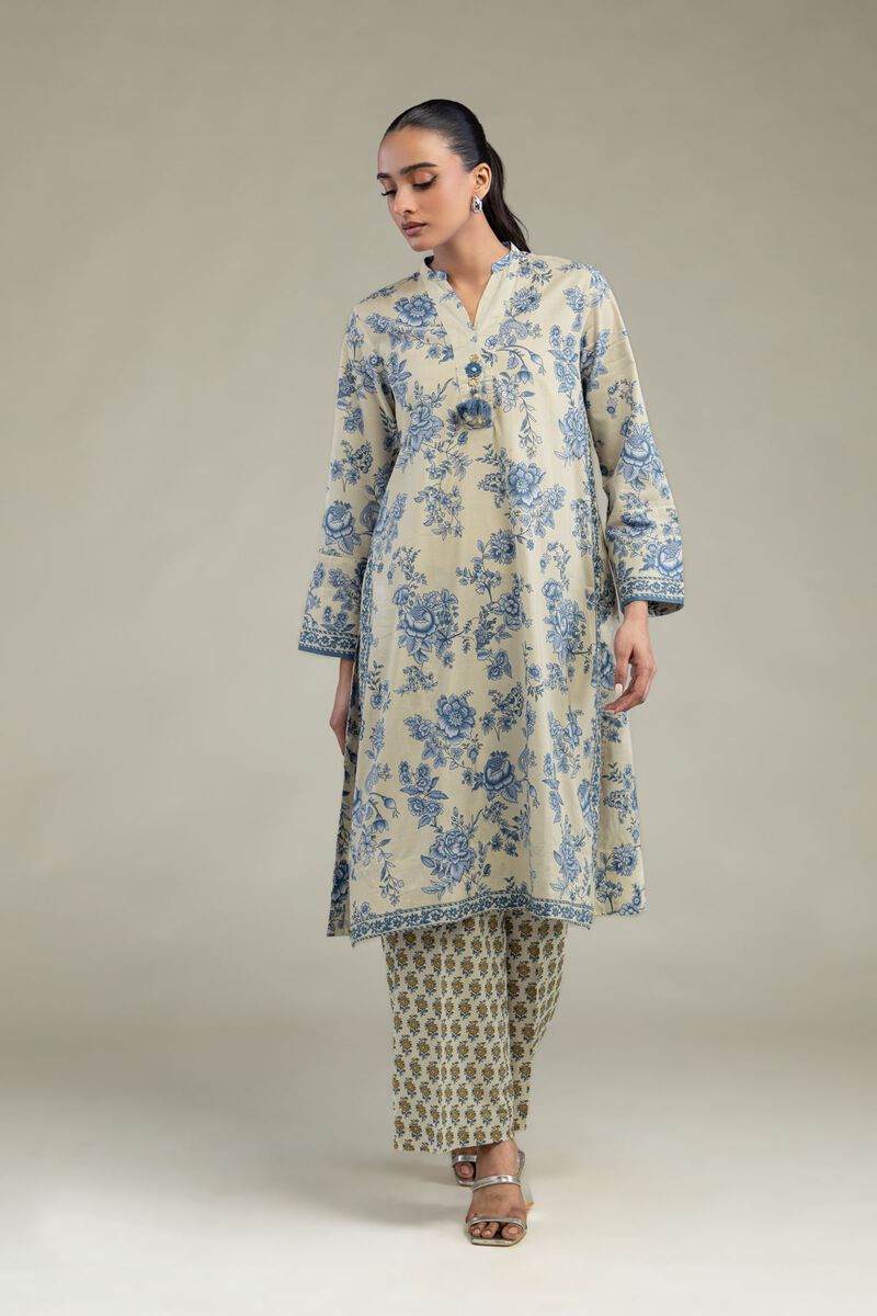 Long Beige Kurta