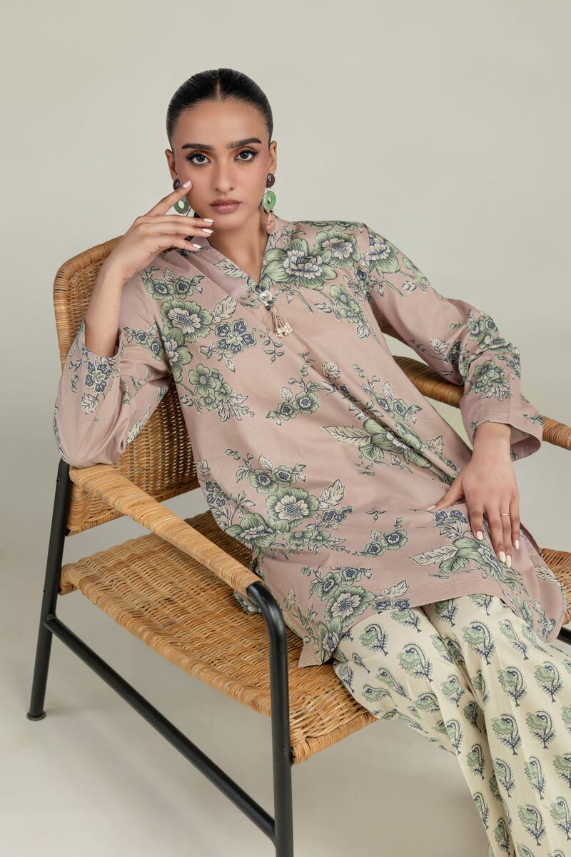 Short Floral Kurta
