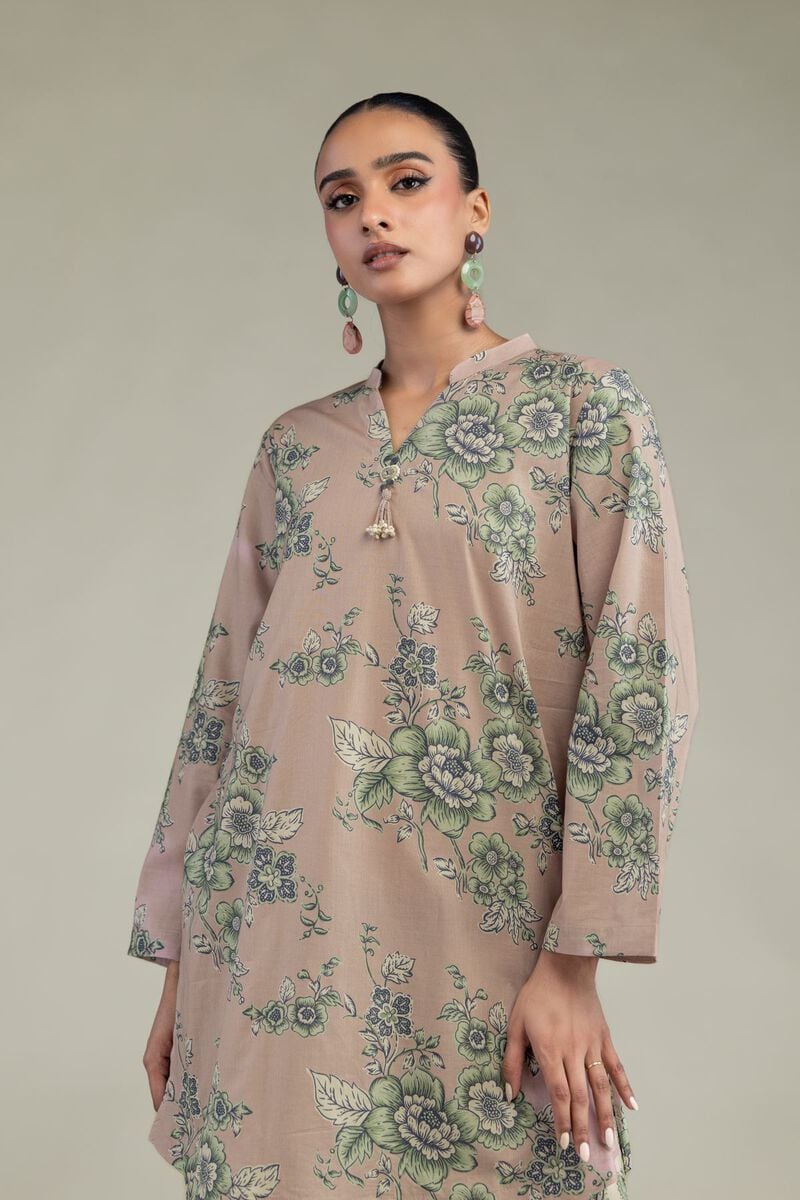 Short Floral Kurta