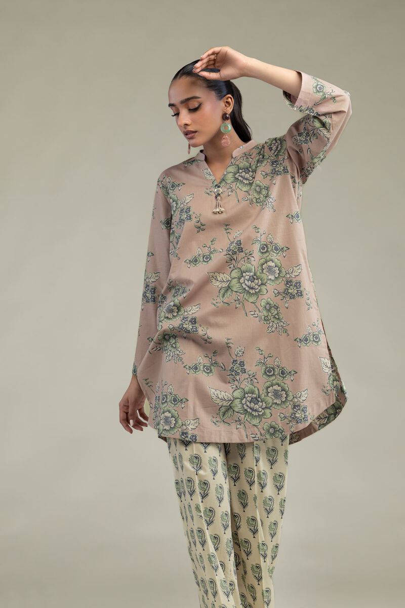 Short Floral Kurta