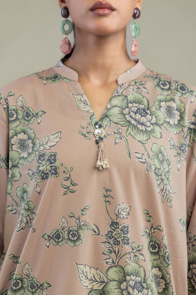 Short Floral Kurta