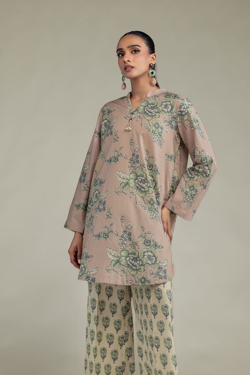 Short Floral Kurta