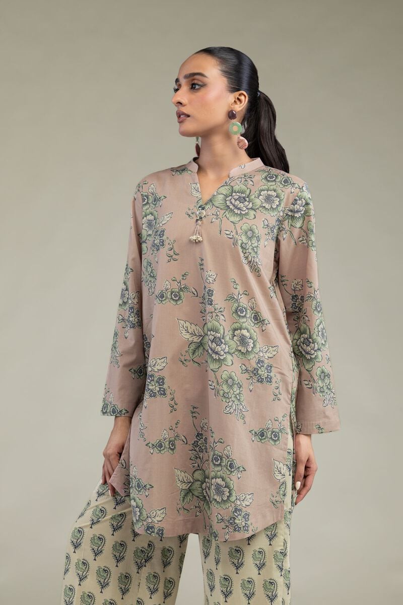 Short Floral Kurta