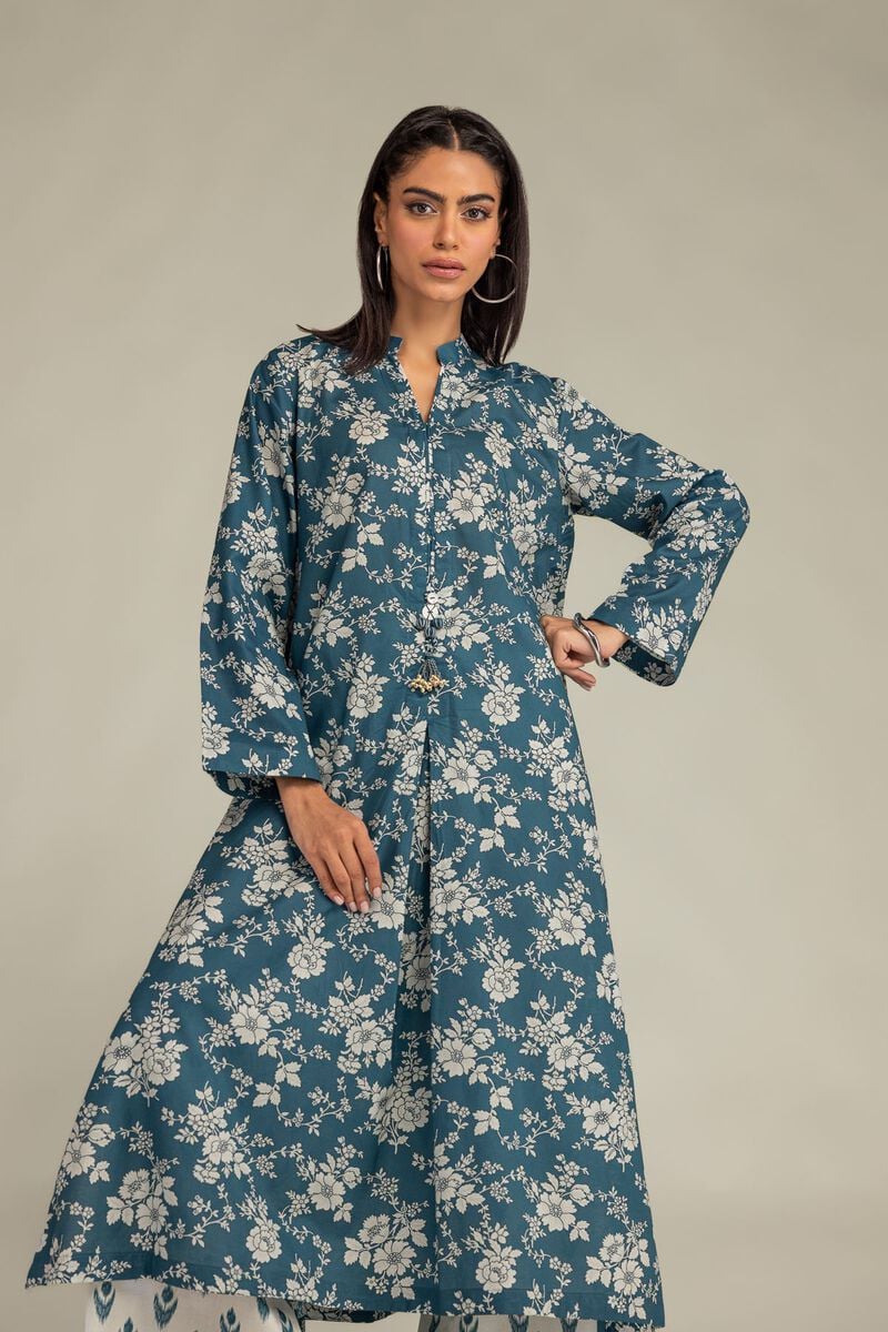 Cambric Longline Kurta 1-26-302-A-I2-VG
