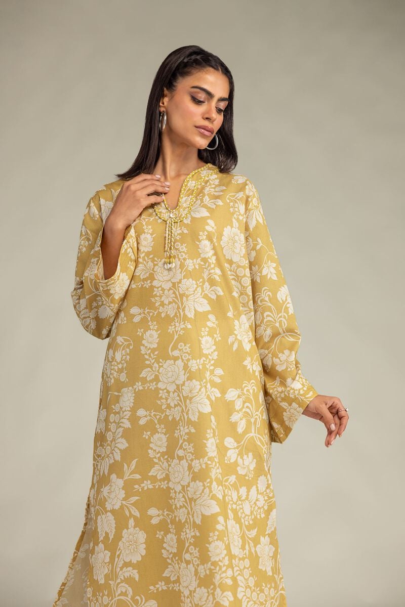 Cambric Longline Kurta 1-26-302-A-J1-VG