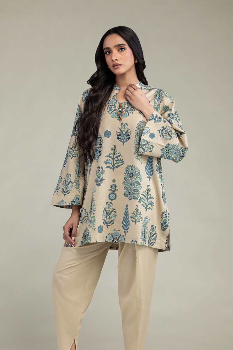 Floral Cambric Kurta