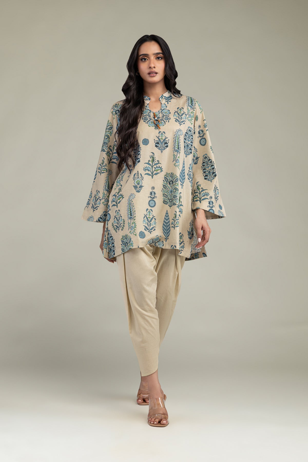 Floral Cambric Kurta