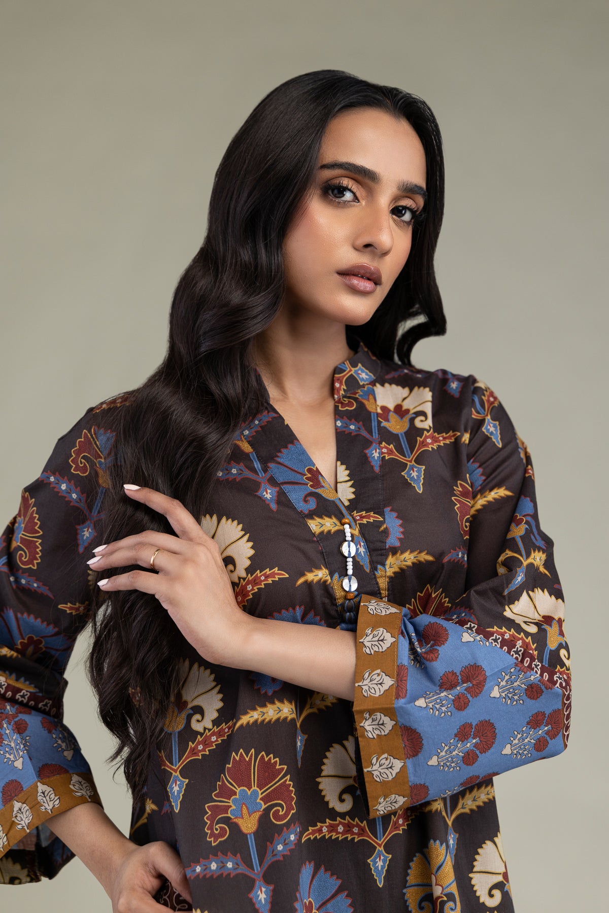 Floral Cambric Kurta