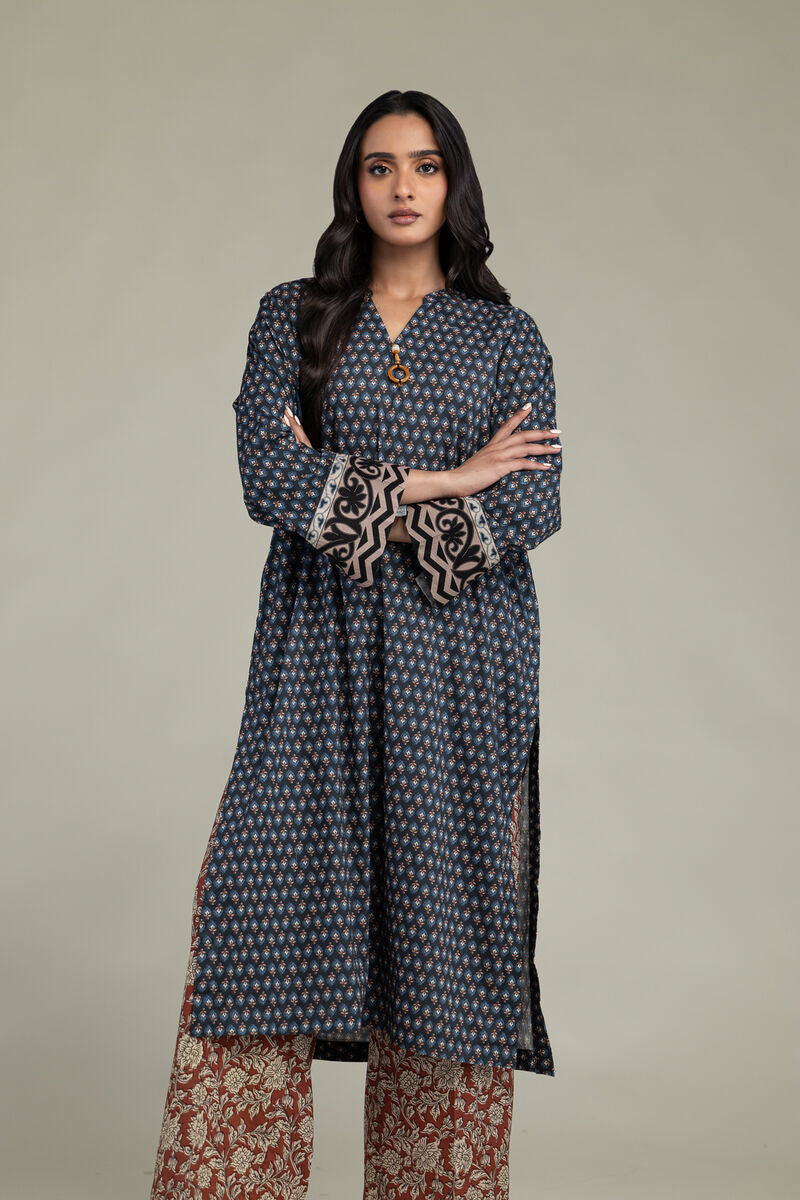 V-Neck Cambric Kurta