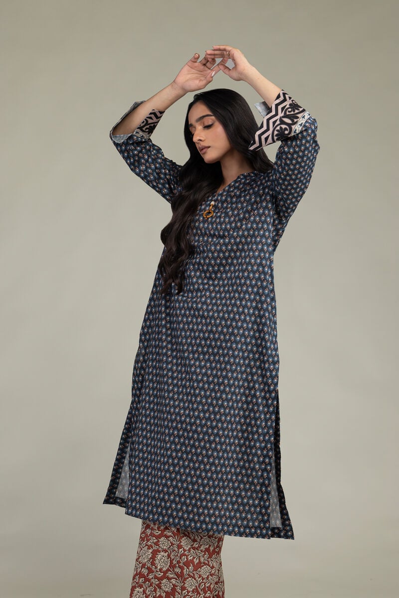 V-Neck Cambric Kurta