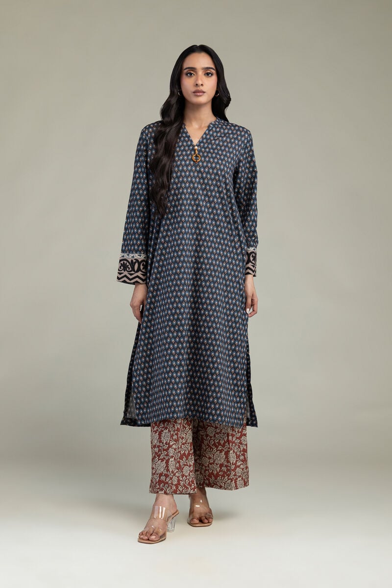V-Neck Cambric Kurta