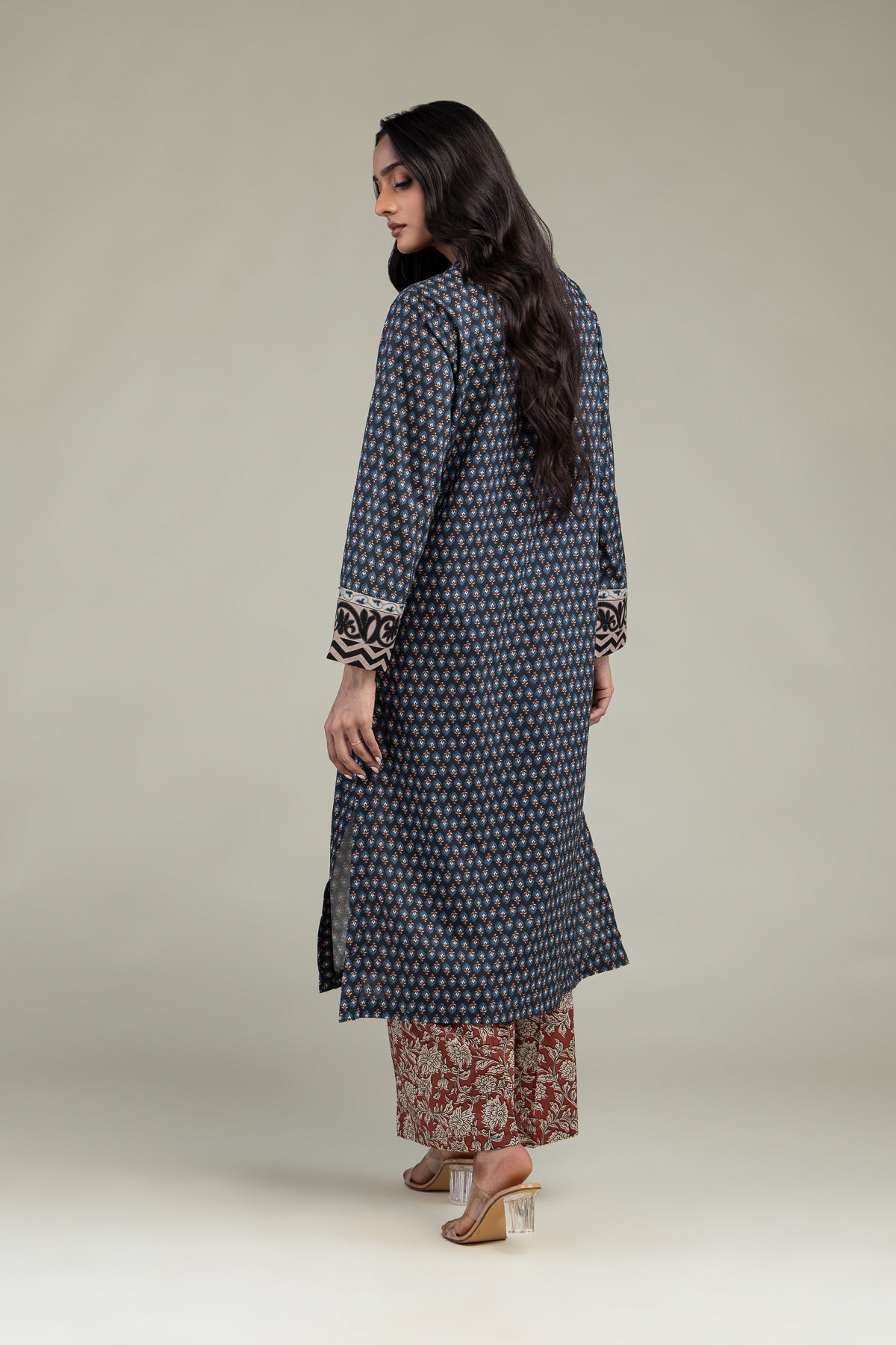 V-Neck Cambric Kurta