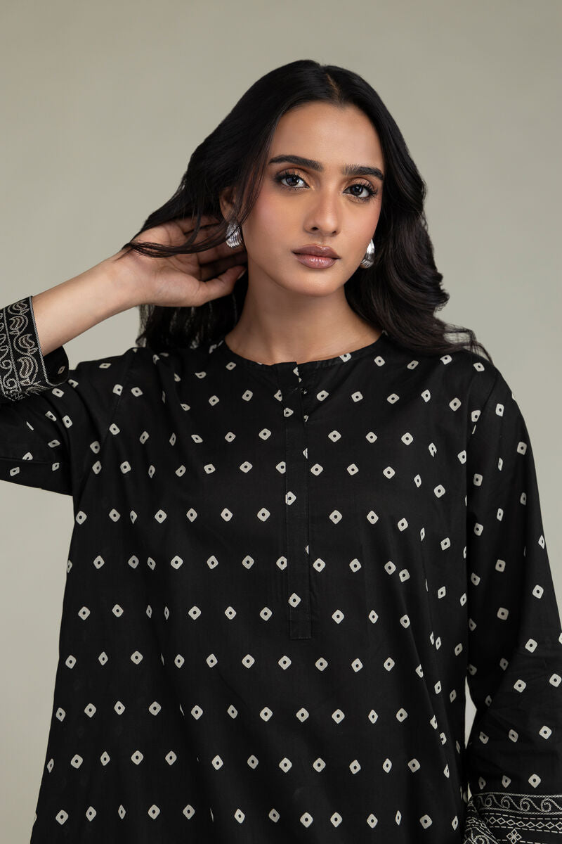 Short Black Kurta