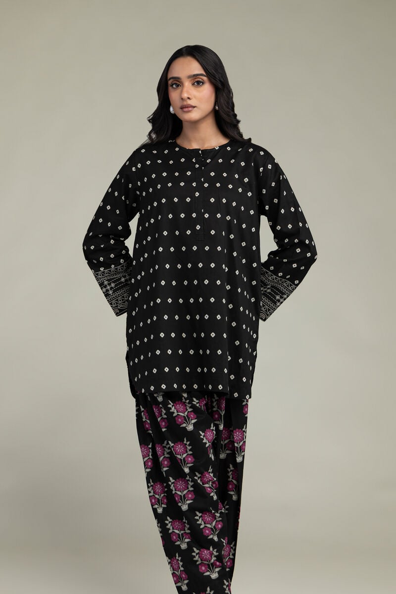 Short Black Kurta