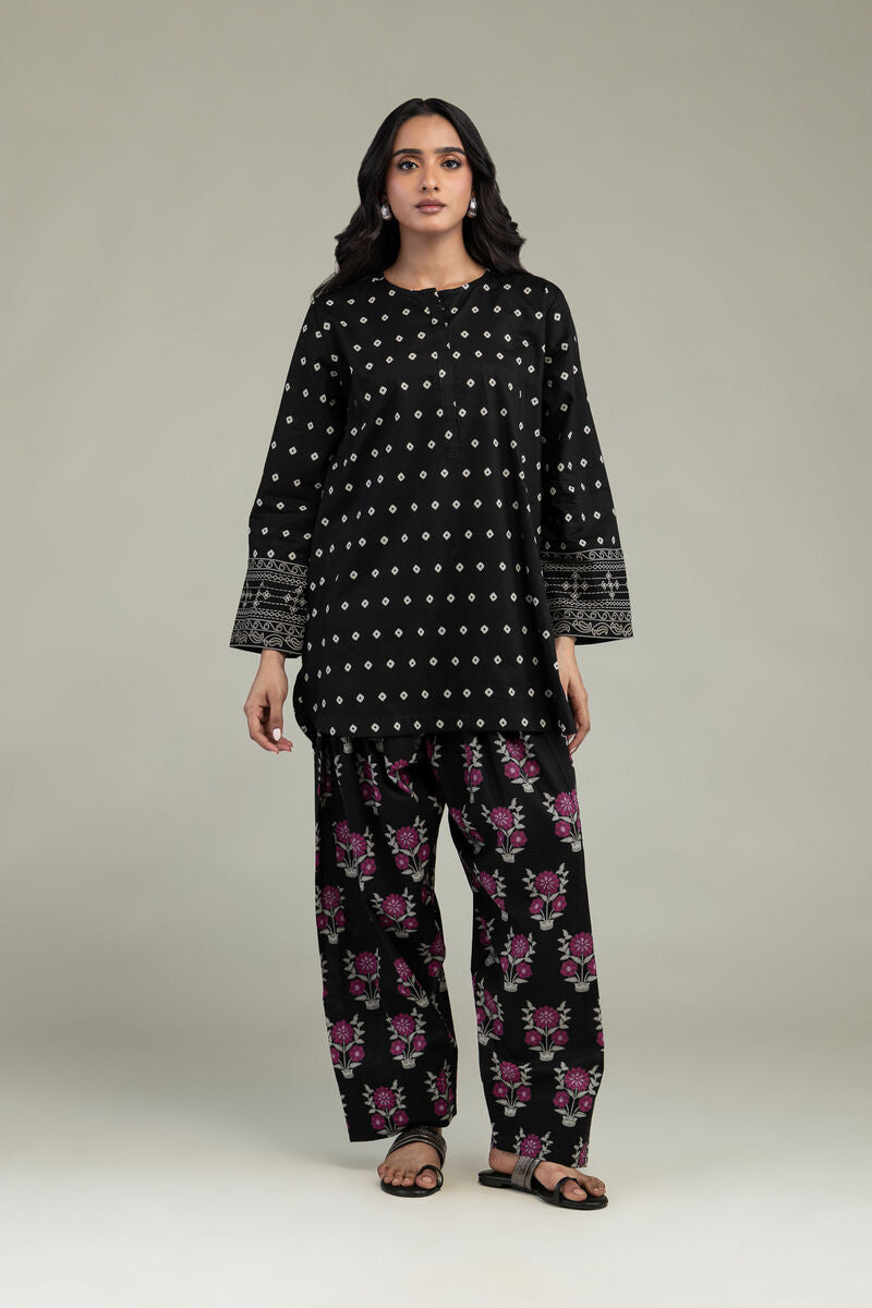 Short Black Kurta