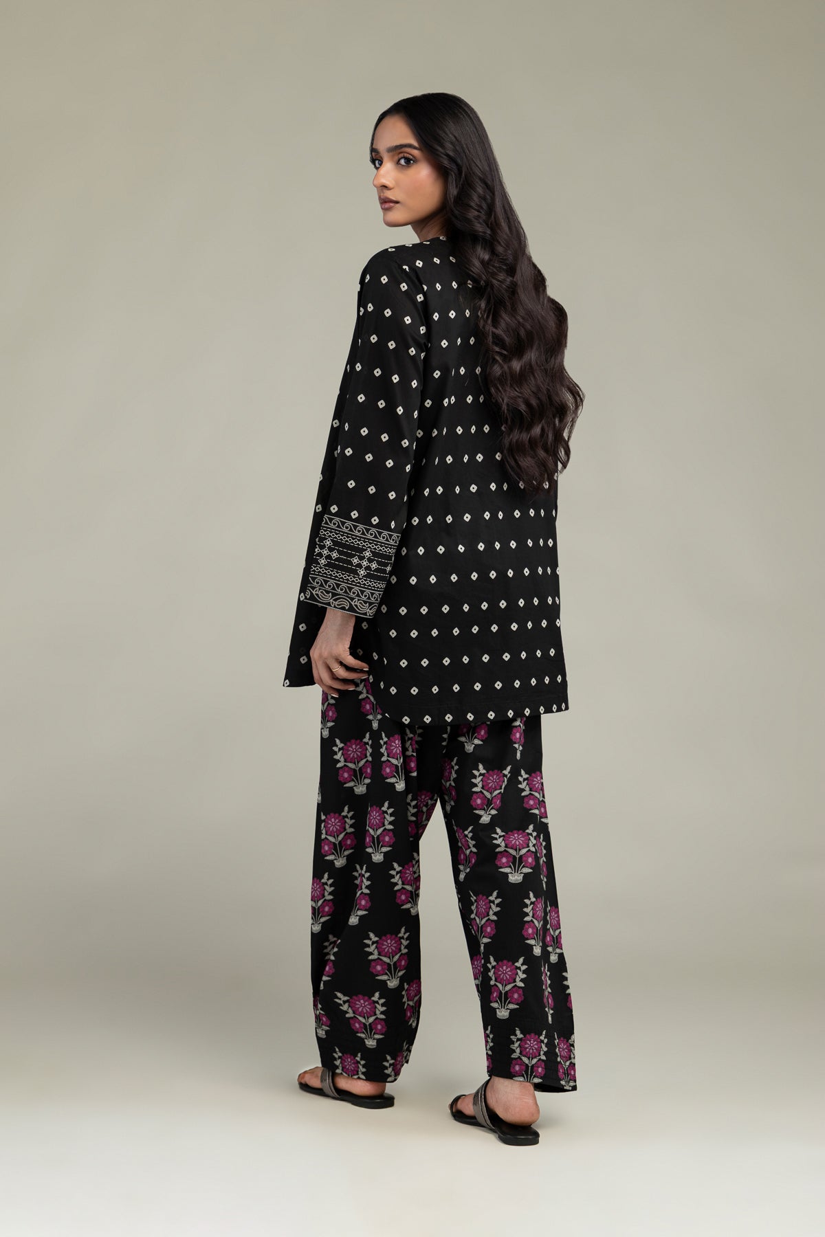 Short Black Kurta