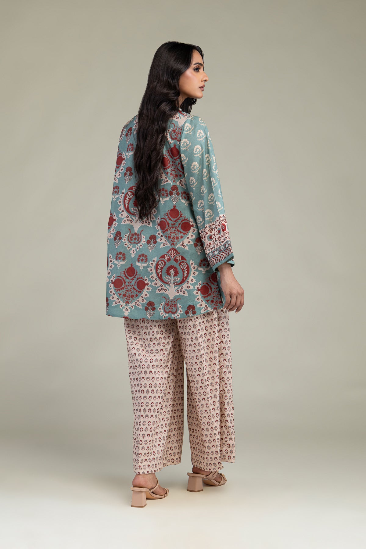Short Floral Kurta