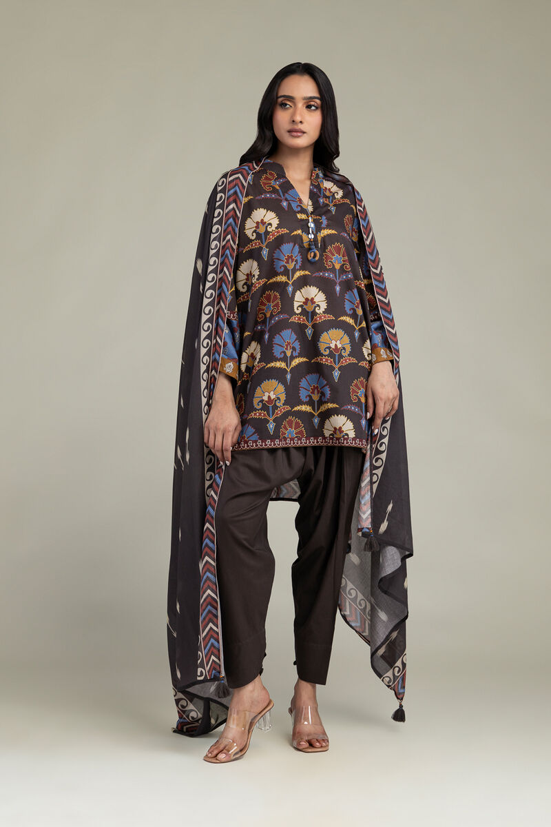 Brown Cambric Shalwar