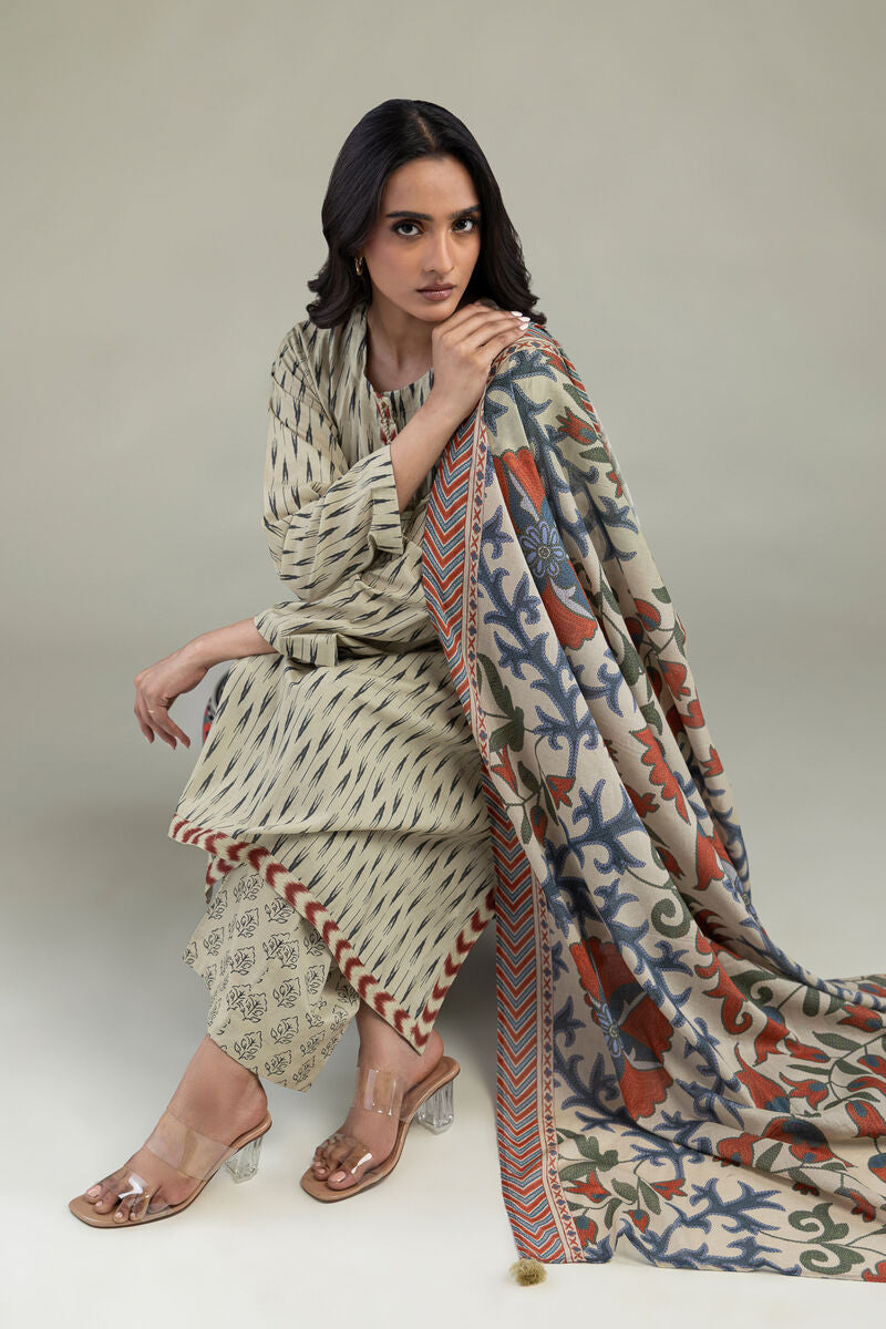 Floral Lawn Dupatta