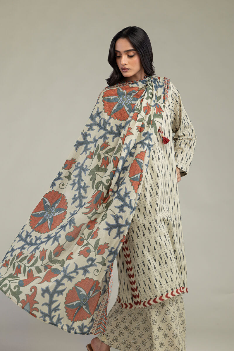 Floral Lawn Dupatta