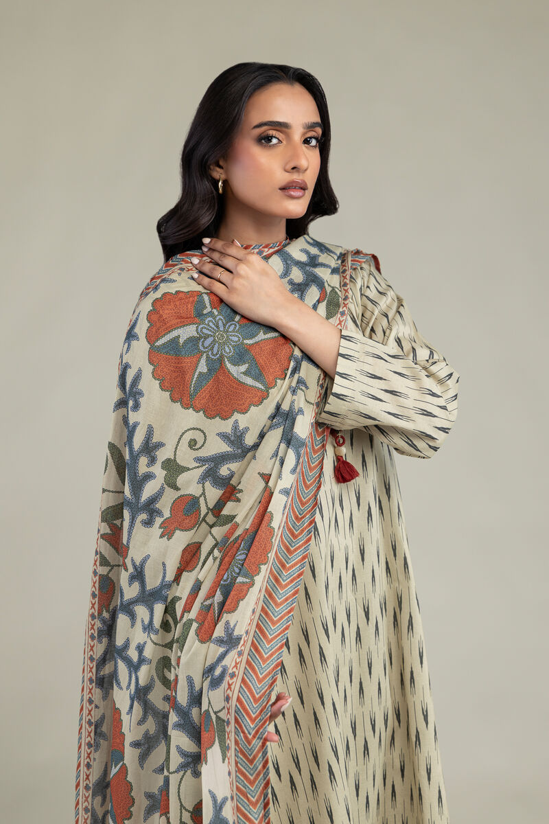 Floral Lawn Dupatta