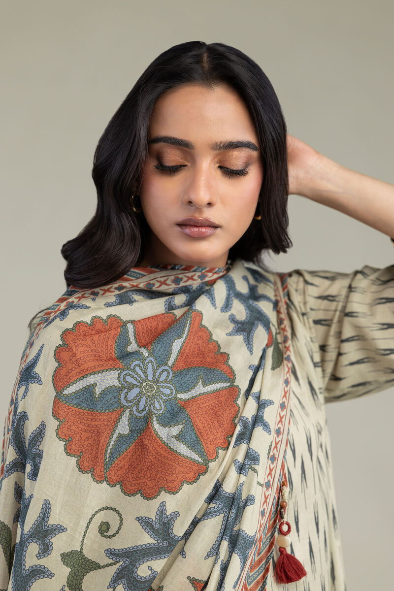 Floral Lawn Dupatta