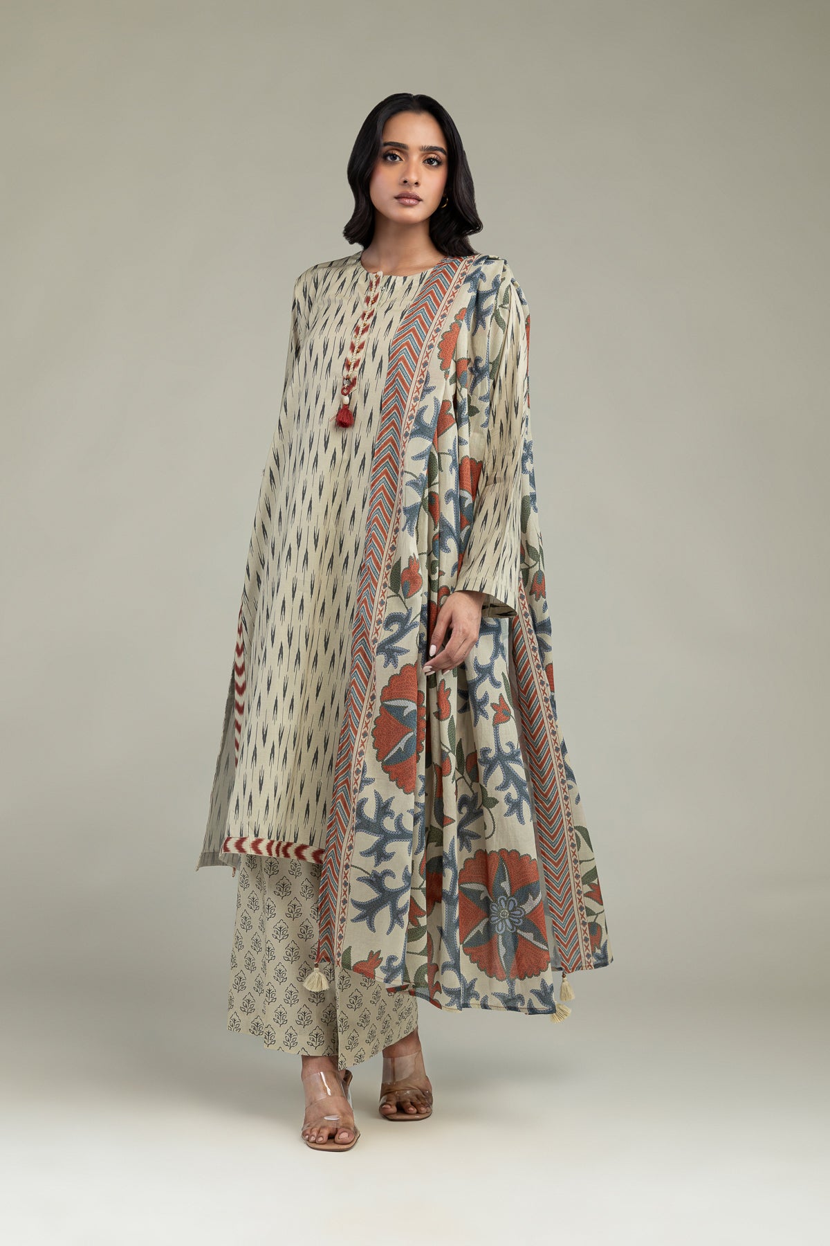Floral Lawn Dupatta