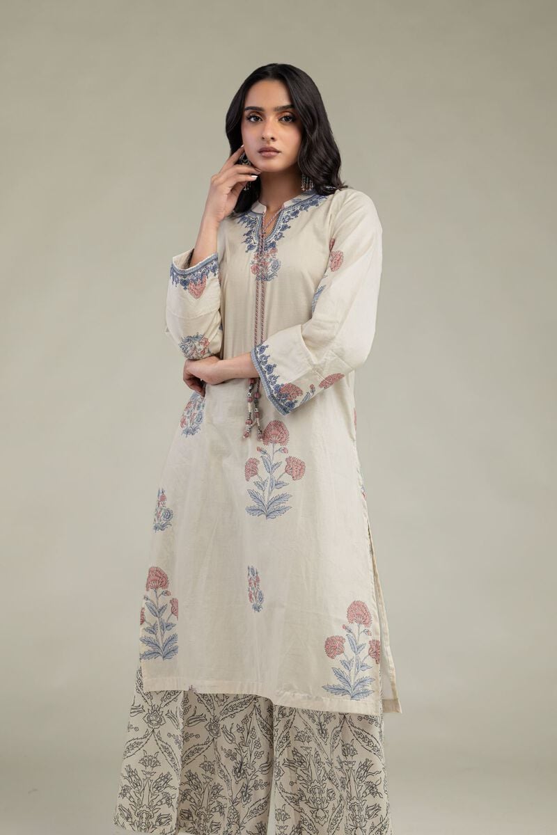 Floral Cambric Kurta