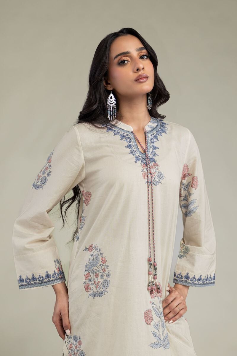 Floral Cambric Kurta
